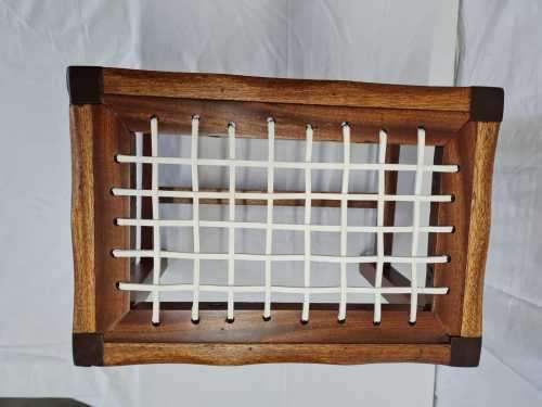 Vintage Riempie Foot Stool - Fully Restored and New Riempies Fitted