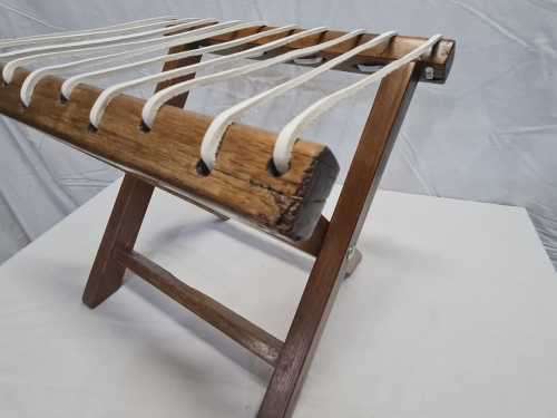 Vintage Folding Riempie Stool