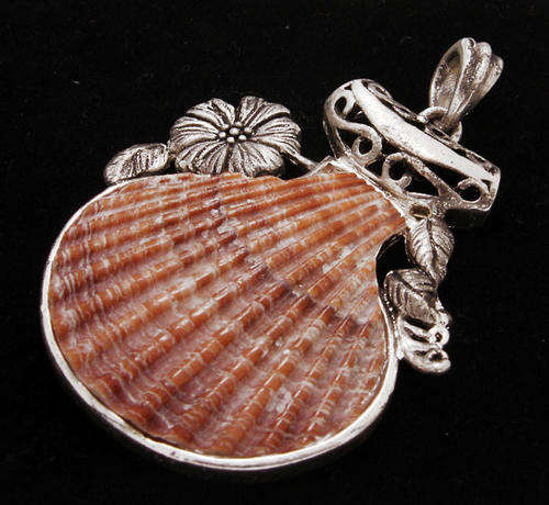 Egyptian Handcrafted Silver -Sea Shell Pendant