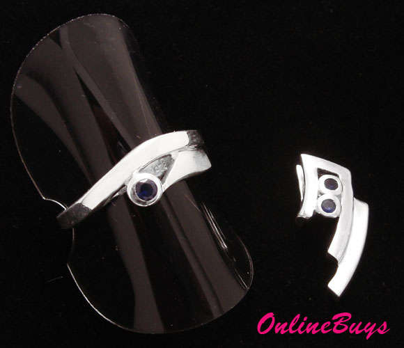 Spectacular Solid Sterling Silver  Pendant & Ring Set