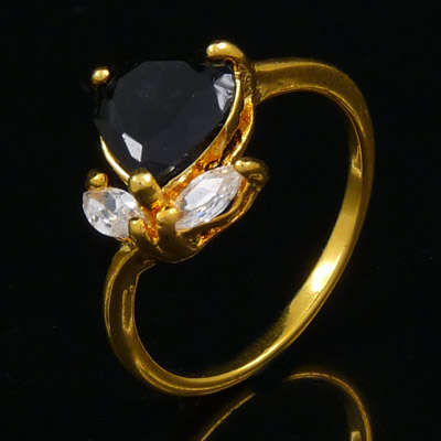 Stunningly GORGEOUS 18 ct Yellow GP RING Size 7  ( O )