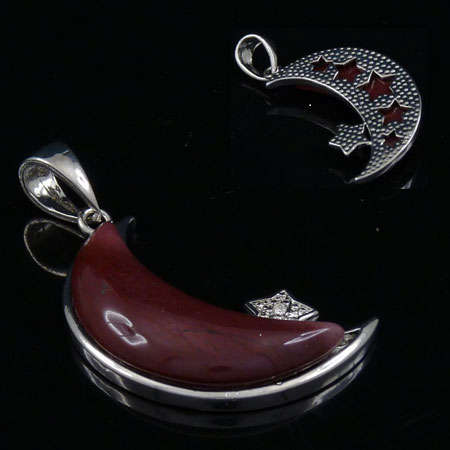 UNIQUE PENDANT - Natural MOOKAITE GEMSTONE