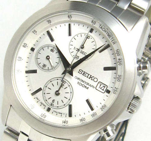 NEW SEIKO MENS TACHY 1/20 SEC CHRONOGRAPH 330FT (100m) WATCH