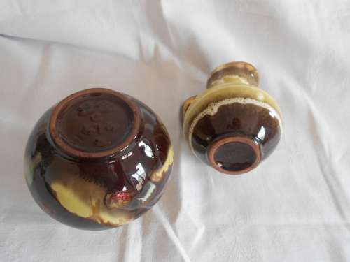 Beautiful Retro Carstens Tonnieshof 414, West German Drip Vase and Jug (unmarked : Beaut