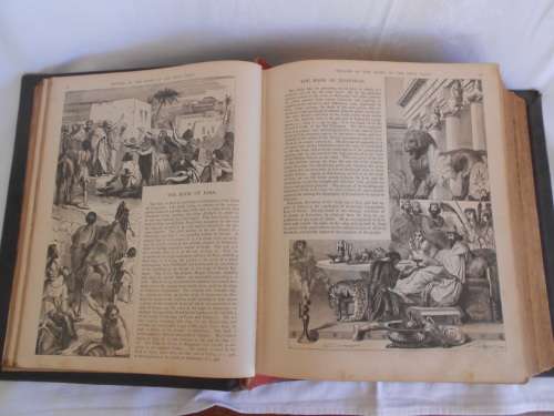 Antique Family Bible (1870's) : Leather-bound Featuring Harper and Rippon Families