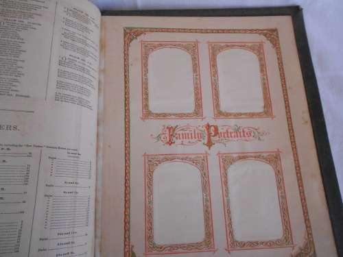 Antique Family Bible (1870's) : Leather-bound Featuring Harper and Rippon Families
