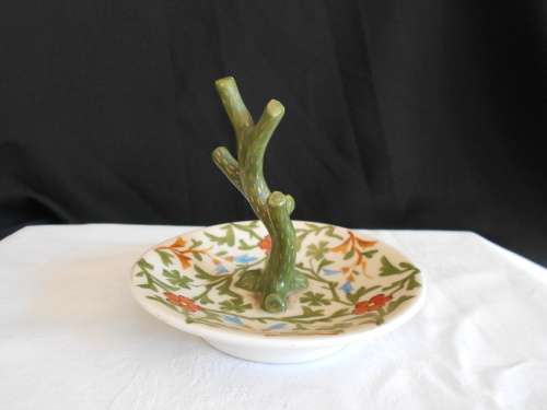 Beautiful Vintage 7 piece, Gilt Edged, Floral Dressing Table Set : Great Condition