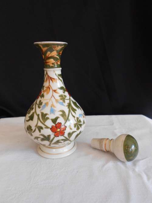 Beautiful Vintage 7 piece, Gilt Edged, Floral Dressing Table Set : Great Condition