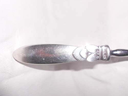 Vintage George Jensen, Danish Sterling Silver-Handled Cheese Slice - Great Condition