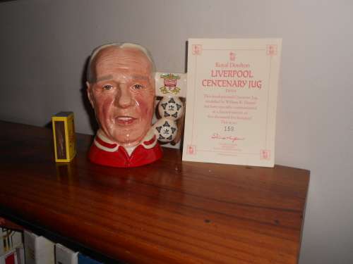 Great Christmas Gift : Rare Doulton (B Shankly) Liverpool FC Centenary Jug D6914 (1892-1992) Ltd. Ed