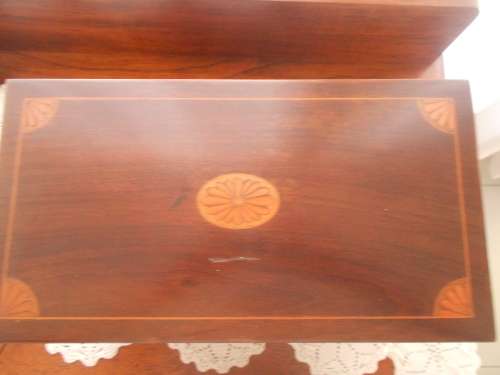 Rare, Antique, Victorian, Rosewood Writing Slope/Desktop Stationery Cabinet