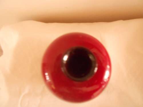 Lovely Royal Doulton "Flambe" Specimen/Cabinet vase with country scene : Hard to find