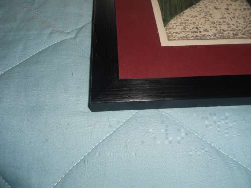 Framed Japanese Modernist Woodblock Print  "Girl with Three Cranes" by Kauro Kawano (1916-1965)