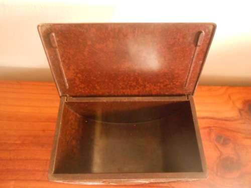 Very Unusual Vintage Art Deco (c1930) Hinged Bakelite Teofani Cigarette Box, VG Condition
