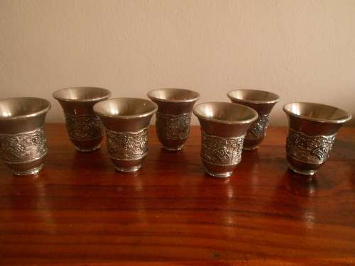 Attractive 8 Cup Wine Kiddush Fountain, Judaica