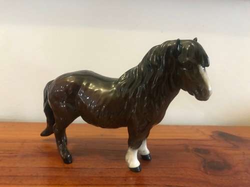 Rare Vintage Royal Doulton (England) SHETLAND PONY (Brown) : Excellent Condition