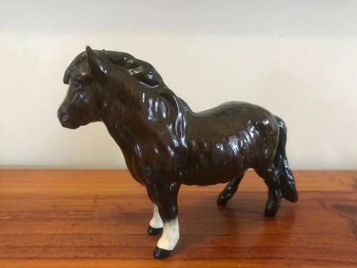 Rare Vintage Royal Doulton (England) SHETLAND PONY (Brown) : Excellent Condition