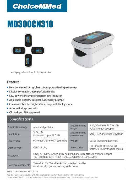 Finger Pulse oximeter
