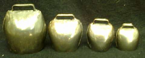SET OF FOUR COWBELLS