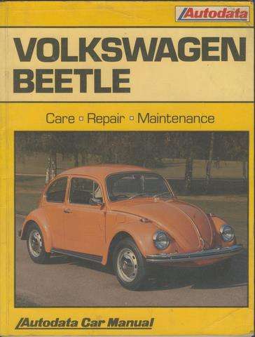 VOLKSWAGEN BEETLE MANUAL BOOK SOFTCOVER