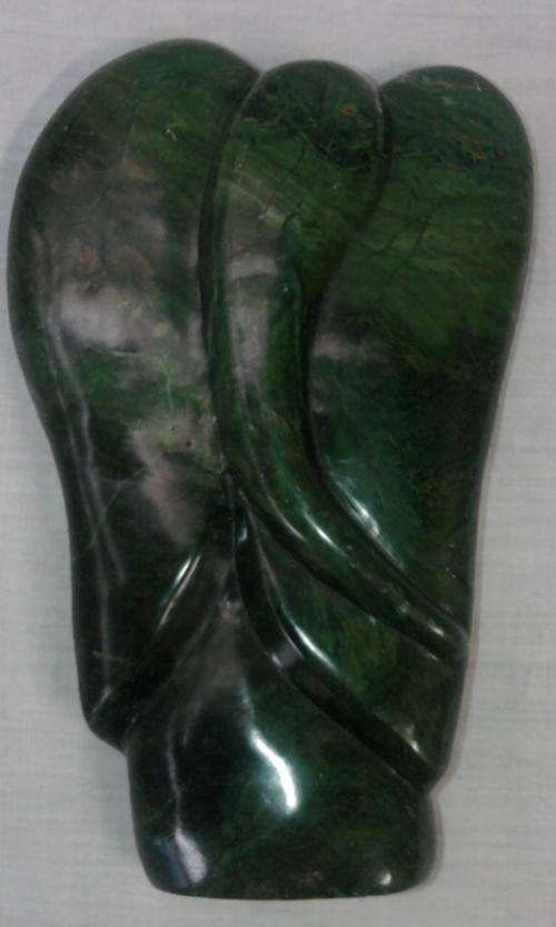 SOAPSTONE STATUE OF ELEPHANT 17.5CM HIGH