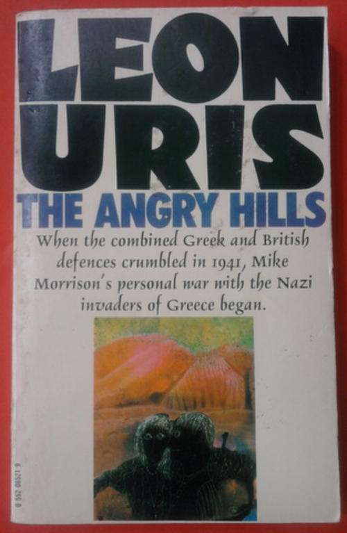 THE ANGRY HILLS BY LEON URIS SOFTCOVER