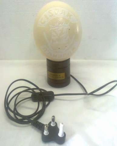 REPLICA OSTRICH EGG LAMP WORKS