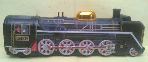 TIN TRAIN NOT WORKING MISSING PARTS SHELL ONLY
