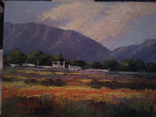 Landscape original oil Willie Strydom 300 x 230