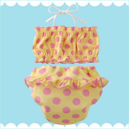Polka Dot Toddler Bikini with built in Swim Nappy (13 - 14kg)