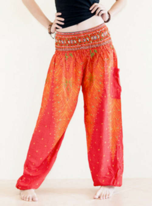 Hip-hop harem pants, Funky Thai Pants, Beach, Aladdin pant, indie, summer Hippy, elastic waist,