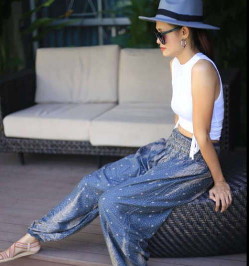 Hip-hop harem pants, Funky Thai Pants, Beach, Aladdin pant, indie, summer Hippy, elastic waist,