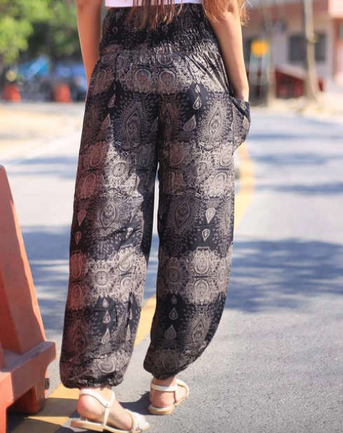 L/XL Gypsy Pants, harem pants, Shibori, Beach, Aladdin pant, Tie-dye pants, summer Hippy,