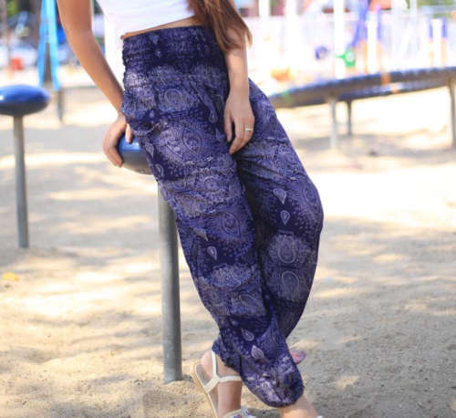 L/XL - Gypsy Pants, harem pants, Funky Thai Pants, Beach, Aladdin pant, indie, summer Hippy,