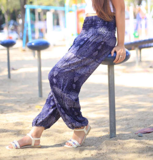 L/XL - Gypsy Pants, harem pants, Funky Thai Pants, Beach, Aladdin pant, indie, summer Hippy,