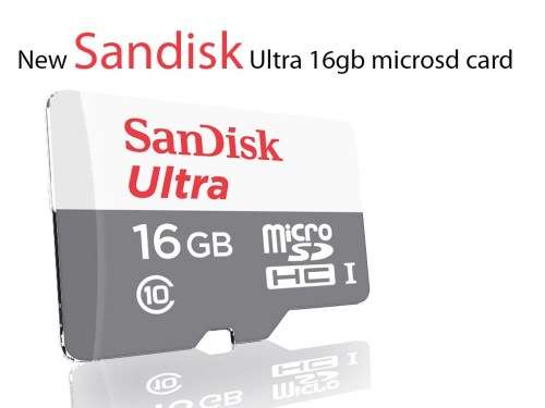 Sandisk Ultra 16gb Micro SD Card with Free Adapter