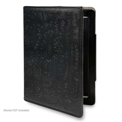 Ipad 3 Black leather Graffiti case