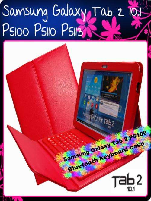 Samsung galaxy tab 2 10.1 P5100 Red bluetooth keyboard case