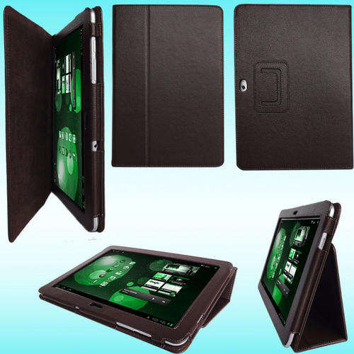 Samsung galaxy tab 10.1 P7500, P7510 leather case + SCREEN PROTECTOR+ STYLUS