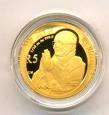 PROTEA GANDHI COMBO SET consisting of 1/10 R 5 GOLD COIN (24 carat gold) and R1 Sterling Silver Coin