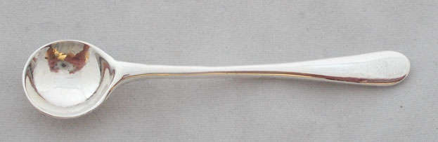 Hallmarked Sterling Silver Mustard Spoon, Over 100 years old!