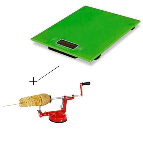Scale - Kitchen Electronic + Spiral Patato Slicer