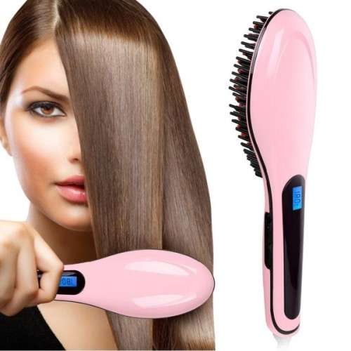 Electric Hair LCD Straightening Brush