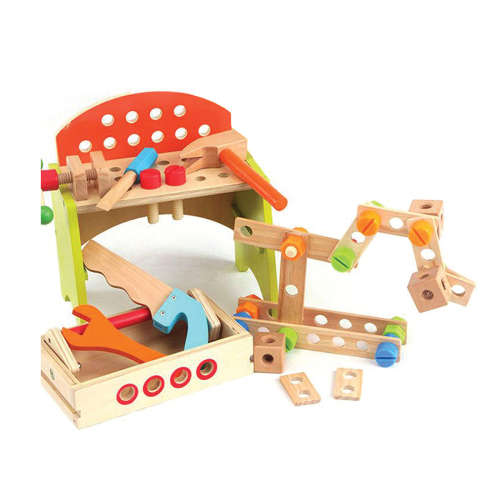 Wooden - Tool Set with Carry Box