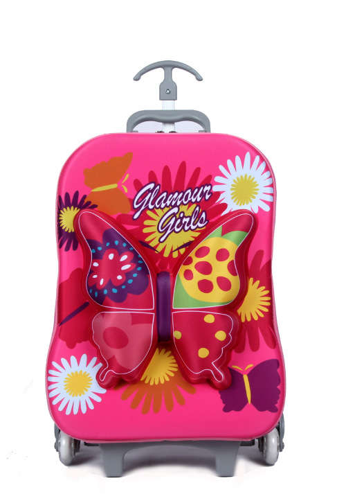 Kids Backpack Trolley Bag 3D Butterfly
