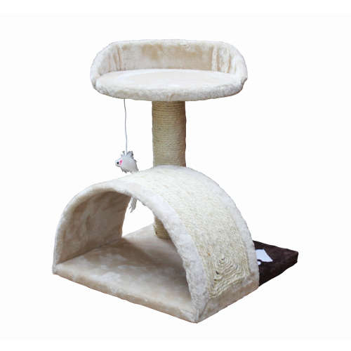 Cat Scratcher - Beige with Arch & Paw