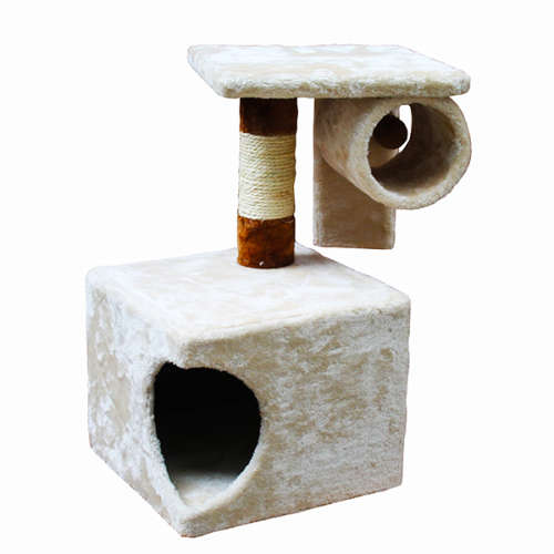 Cat Scratcher - Grey Double Story House