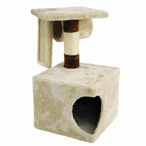 Cat Scratcher - Grey Double Story House