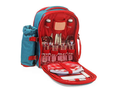 Fine Living - Deluxe Backpack Cooler with Blanket