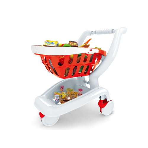 2-in-1 Toy Shopping Cart - Red/White